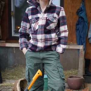 Vintage wool plaid shirt